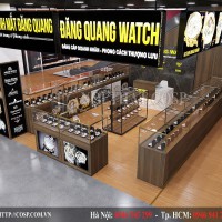 Thiết kế shop đồng hồ Đăng Quang - Mê Linh